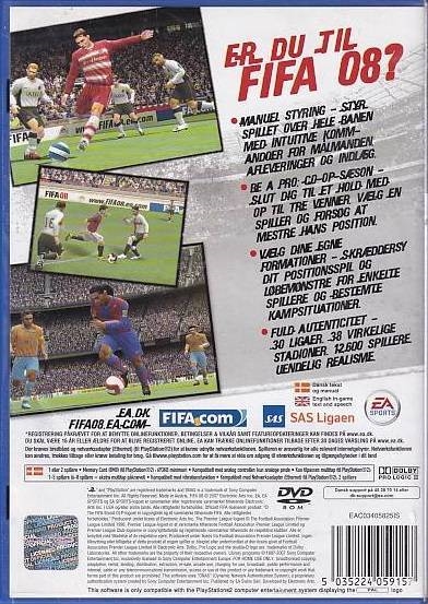 FIFA Soccer 08 - PS2 (Genbrug)